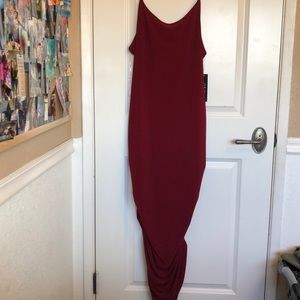 Plus size wine colored dress from forever 21